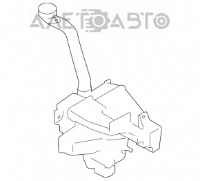 Бачок омывателя Subaru Forester 14-18 SJ с горловиной, без крышки и датчика