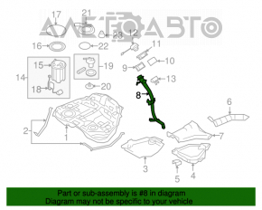 Заливная горловина топливного бака Subaru Outback 10-14 2.5 3.6