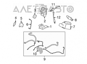 Клапан ЕГР Subaru Outback 10-12 2.5