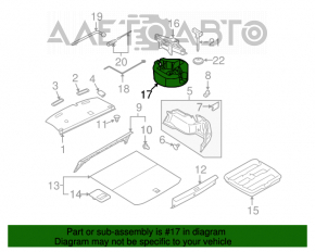 Polistiren sub instrumentul Subaru Outback 10-14