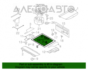 Capacitatea portbagajului Subaru Outback 10-14