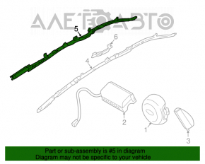 Подушка безопасности airbag боковая шторка правая Subaru Outback 10-14