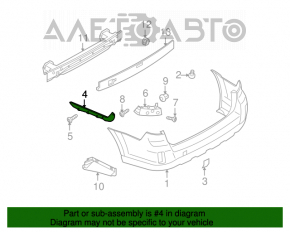 Крепление заднего бампера левое крыло Subaru Outback 10-14 OEM