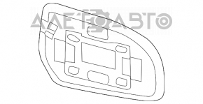 Зеркальный элемент левый Subaru Outback 10-14