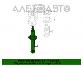 Амортизатор задний правый Subaru Outback 10-14 OEM