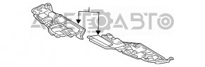 Protecția motorului dreapta pentru Toyota Camry v30 2.4