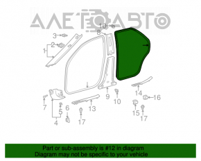 Уплотнитель дверного проема задний левый Toyota Camry v30 2.4