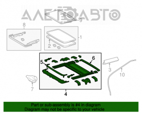 Mecanismul capacului portbagajului Toyota Camry v50 12-14 SUA