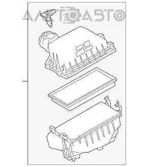 Corpul filtrului de aer Toyota Camry v70 18-