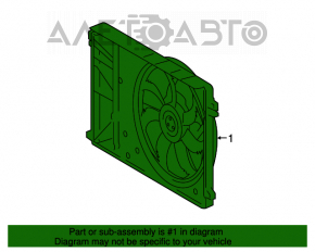 Difuzorul carcasei radiatorului asamblat pentru Toyota Camry v70 18-