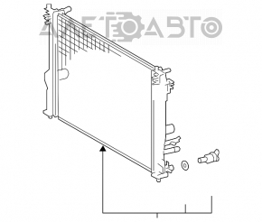 Radiator de răcire a apei pentru Toyota Camry v70 18- cu gât nou TYC Taiwan