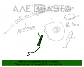 Подушка безопасности airbag сидения передняя левая Toyota Camry v70 18-24