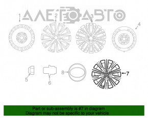 Capac roată R Toyota Camry v70 18-