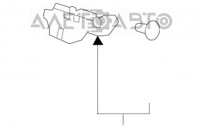 Suportul pentru bara de protecție față dreapta Toyota Camry v70 18- nou, neoriginal.