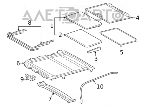 Motorul capacului Toyota Camry v70 18-