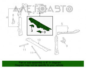 Televizorul panoului radiatorului Toyota Camry v70 18- nou, neoriginal