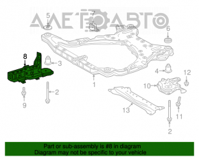 Prolungatorul de subcadru frontal stânga pentru Lexus ES250 ES300h ES350 19-