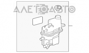 Radiatorul de răcire a invertorului Toyota Camry v70 18-