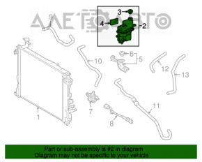 Radiatorul de răcire a invertorului Toyota Camry v70 18-