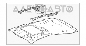 Обшивка потолка Toyota Prius 50 16- беж под люк