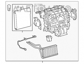 Печка в сборе Toyota Prius 50 16-