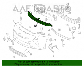 Absorbantul de bara fata Toyota Prius 50 16- inferior