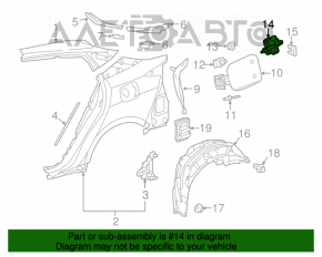 Blocare capac rezervor combustibil Toyota Prius 50 16-