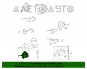 Pernele motorului față central Toyota Rav4 06-12