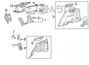 Обшивка арки верхняя правая Toyota Rav4 06-12 OEM