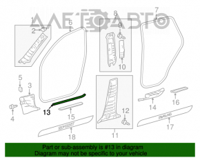 Capacul pragului din față dreapta Toyota Rav4 06-12