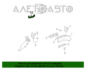 Garnitură geam lateral stânga jos Lexus GX470 03-09