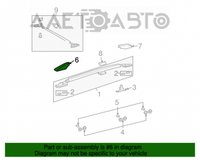 Bara de protecție a balustradelor din față, dreapta, pentru Lexus GX470 03-09