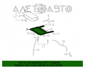 Mecanismul cadrului de deschidere a portbagajului pentru Lexus GX470 03-09