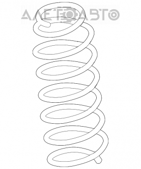Пружина передняя правая Lexus GX470 03-09