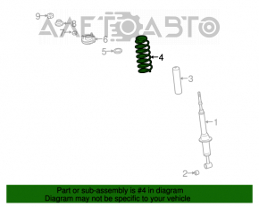 Arcul de suspensie din față dreapta pentru Lexus GX470 03-09