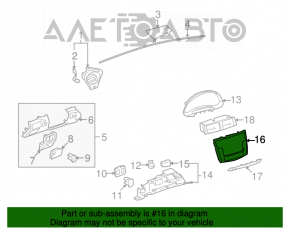 Рамка накладка на дисплей Lexus IS250 IS300 IS350 06-13