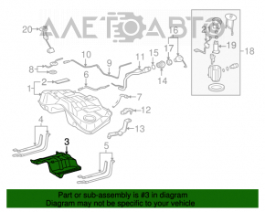 Protecție rezervor de benzină pentru Lexus IS250 IS300 IS350 06-13