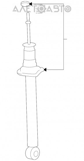 Стойка амортизатора в сборе задняя левая Lexus LS460 LS600h 07-12