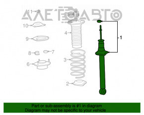 Amortizor spate stânga Lexus LS460 LS600h 07-12