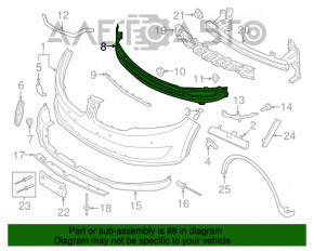 Grila inferioară a bara de protecție față Lincoln MKX 16- nouă, neoriginală