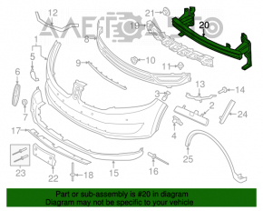 Amplificatorul de bara fata Lincoln MKX 16-