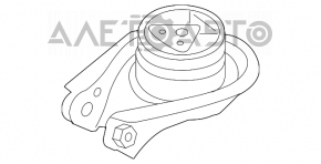 Pernele motorului spate Mazda3 2.3 03-08, noi, originale OEM