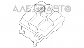 Recipientul de expansiune al sistemului de răcire Mazda3 2.3 03-08 cu capac