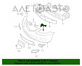 Suportul de bara fata stanga Mazda3 03-08