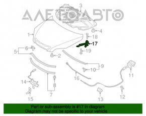 Петля капота правая Mazda3 03-08 HB