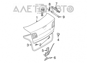 Крышка багажника Mazda3 03-08