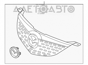 Решетка радиатора grill Mazda3 03-08