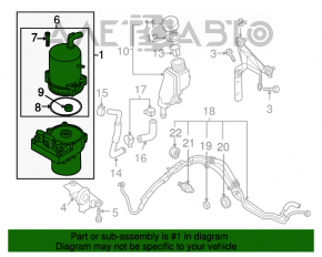 Pompa de direcție asistată electric pentru Mazda3 2.3 03-08