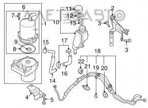 Pompa de direcție asistată electric pentru Mazda3 2.3 03-08