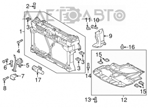 Deflector radiator stânga Mazda3 MPS 09-13